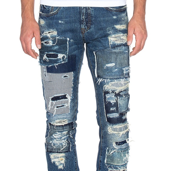 mens ripped jeans size 42